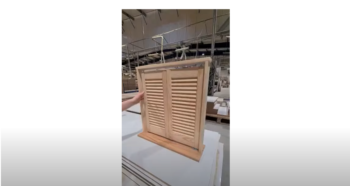 assembly video half-louvred wardrobe doors